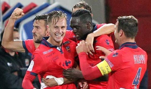 Радость футболистов Газелека, фото lequipe.fr