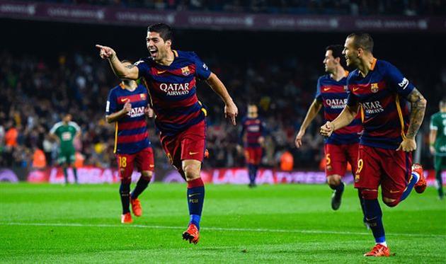 Луис Суарес отметился хет-триком, фото Getty Images