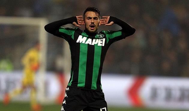 Никола Сансоне празднует взятие ворот Ювентуса, Getty Images