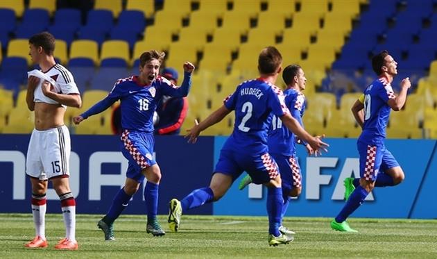 Хорваты празднуют первое взятие ворот Германии, fifa.com