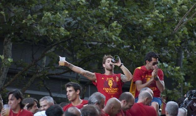 Серхио Рамос празднует, tumblr