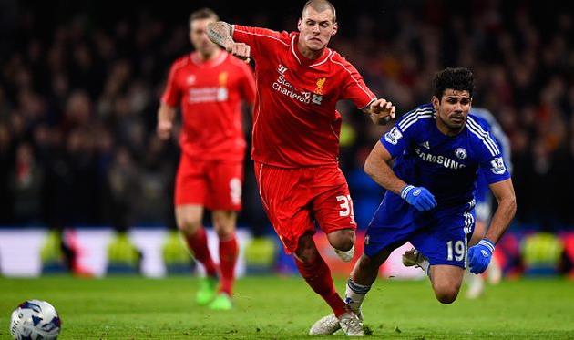 Мартин Шкртел (слева) и Диего Коста (справа) являются давними соперниками, Getty Images