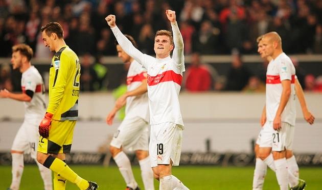 Тимо Вернер празднует гол в ворота Дармштадта, Getty Images