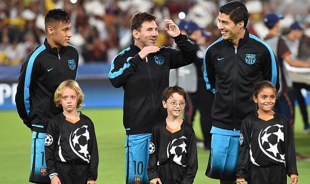 Неймар, Лионель Месси, Луис Суарес, Getty Images