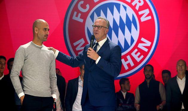 Гвардиола и Румменигге, Getty Images