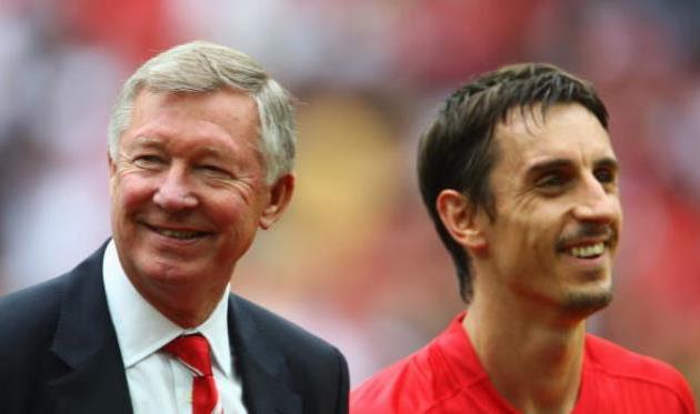 Сэр Алекс и Гари Невилл, Getty Images