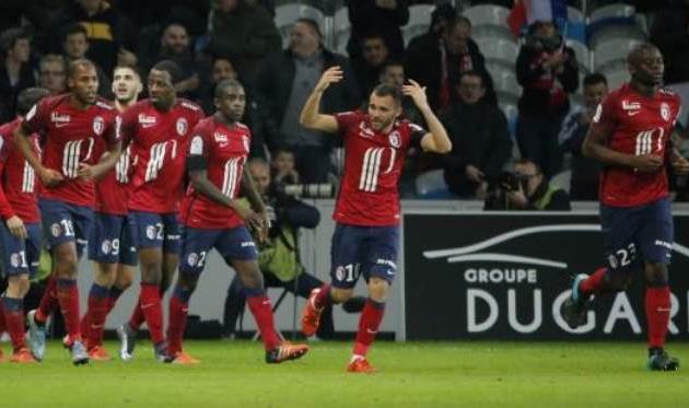 Лилль отмечает забитый гол, Getty Images