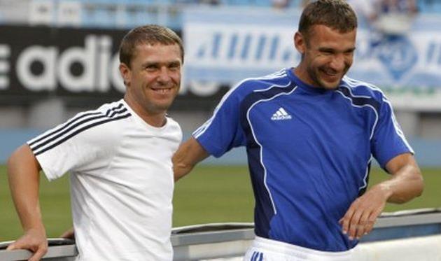 Сергей Ребров, Андрей Шевченко, fcdynamo.kiev.ua