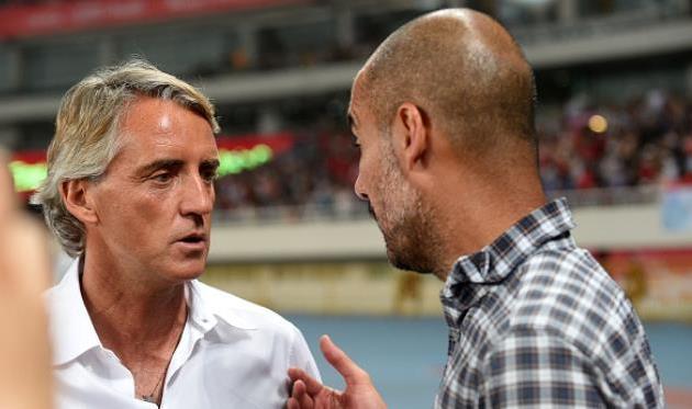 Манчини и Гвардиола, Getty Images