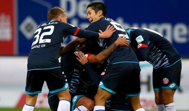 Радость игроков Майнца, bundesliga.de