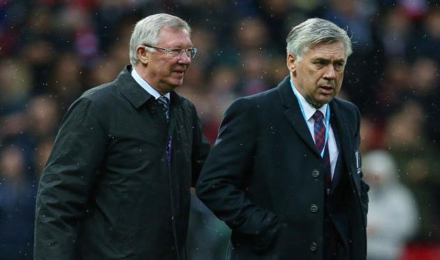 Карло Анчелотти (справа) и Алекс Фергюсон, Getty Images