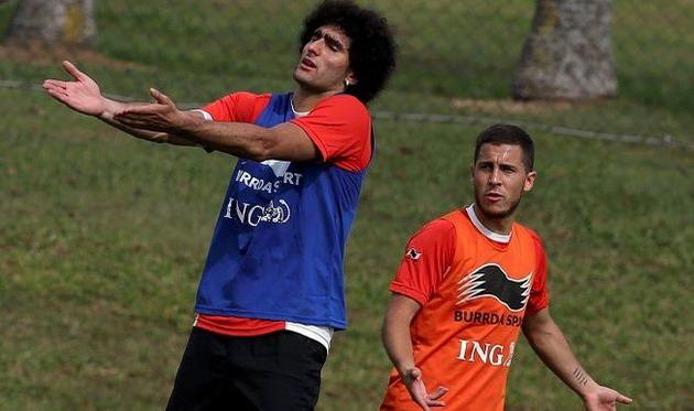 Маруан Феллаини, Эден Азар, soccer.sowetanlive.co.za