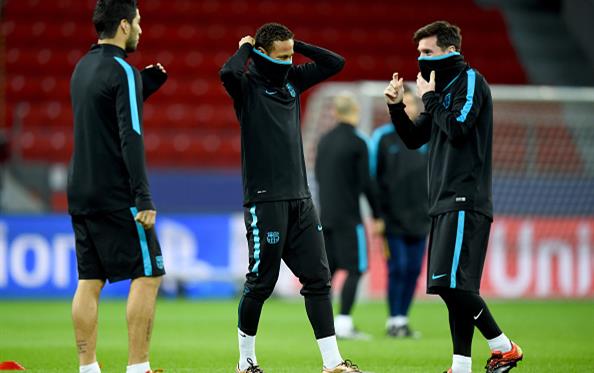 Суарес, Неймар и Месси, Getty Images