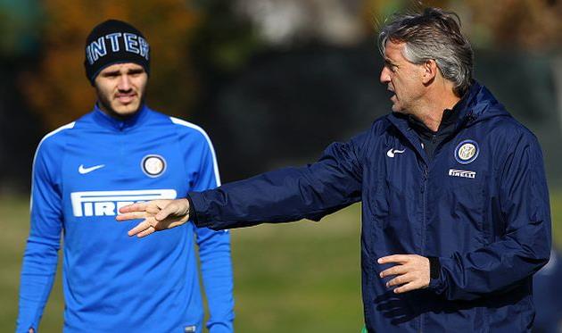 Мауро Икарди, Роберто Манчини, Getty Images