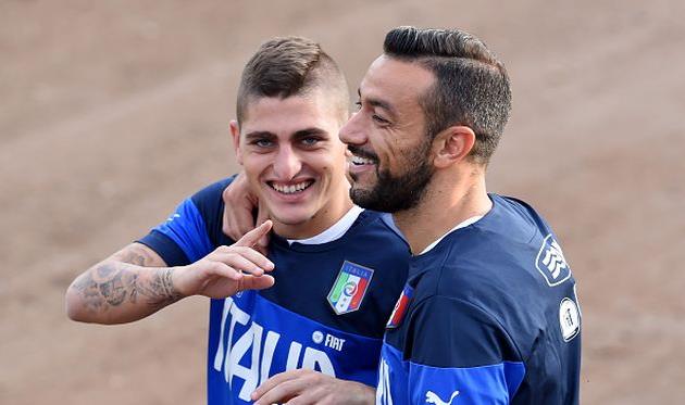 Марко Верратти (слева) и Фабио Квальярелла, Getty Images