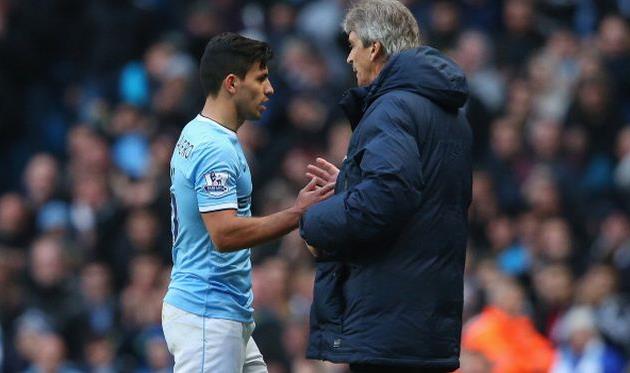 Серхио Агуэро, Мануэль Пеллегрини, Getty Images