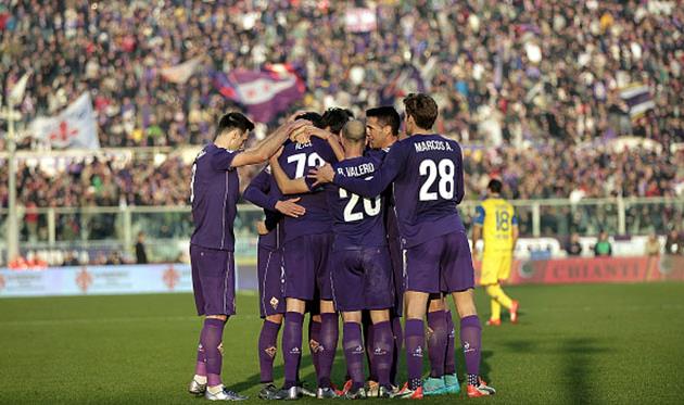 Фиорентина празднует гол Иличича, Getty Images