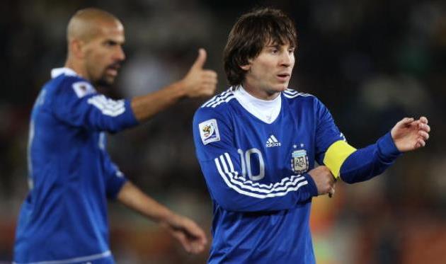 Верон и Месси в составе сборной Аргентины, Getty Images