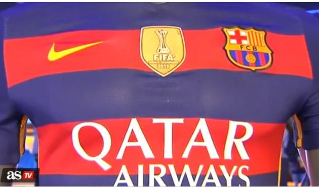 Новая эмблема в форме Барселоны, фото: AS