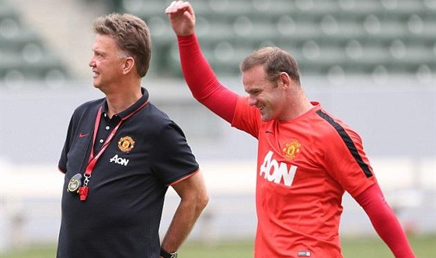 Уэйн Руни и Луи ван Гаал, dailymail.co.uk