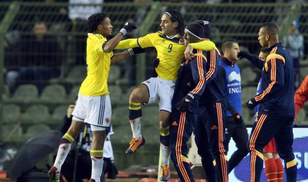 Хуан Куадрадо (слева) и Радамель Фалькао, Getty Images