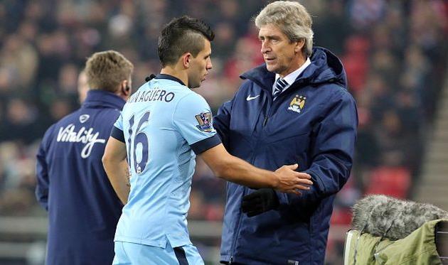 Серхио Агуэро, Мануэль Пеллегрини, Getty Images