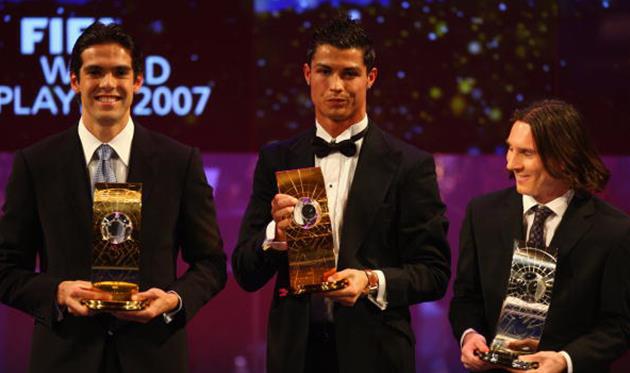 Кака, Роналду и Месси, Getty Images