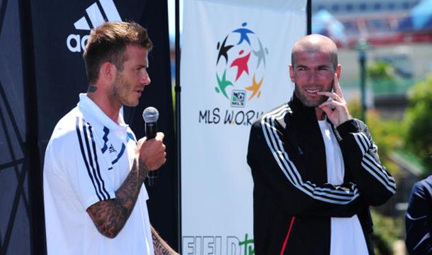 Дэвид Бекхэм и Зинедин Зидан, Getty images