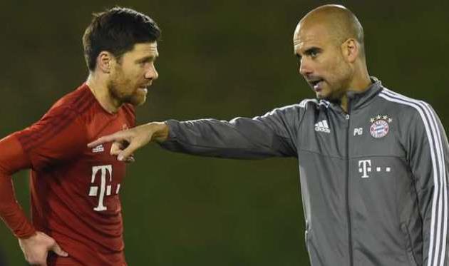 Хаби Алонсо и Хосеп Гвардиола, goal.com