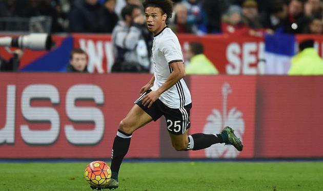 Лерой Сане в игре за сборную, Getty Images