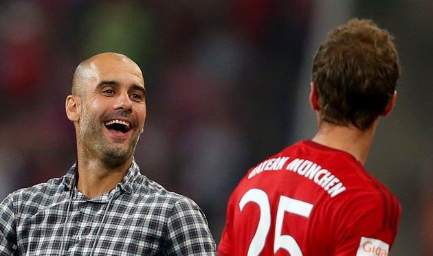 Гвардиола и Мюллер, Getty Images