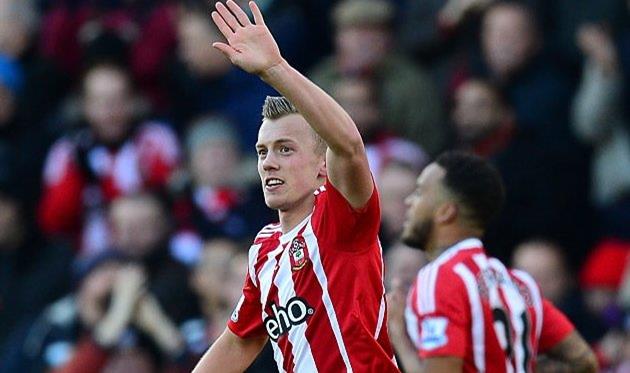 Джеймс Уорд-Праус празднует второй забитый мяч, Getty Images