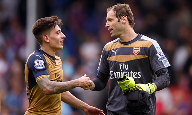 Эктор Бельерин и Петр Чех, telegraph.co.uk