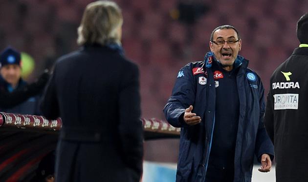 Роберто Манчини и Маурисио Сарри, Getty Images