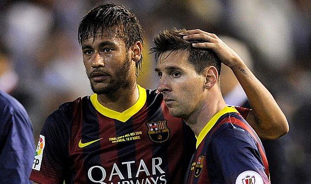 Неймар и Месси, getty images