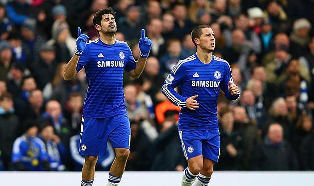 Диего Коста и Эден Азар, getty images