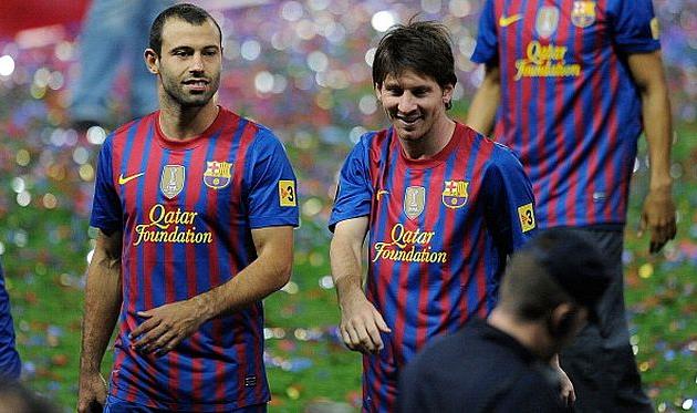 Маскерано и Месси, getty images