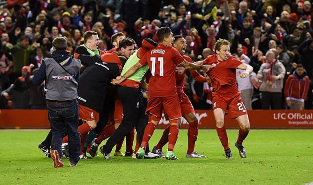 Ливерпуль празднует победу, Getty Images