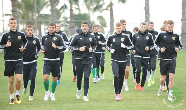 Тренировка Ворсклы, официальная группа клуба Вконтакте