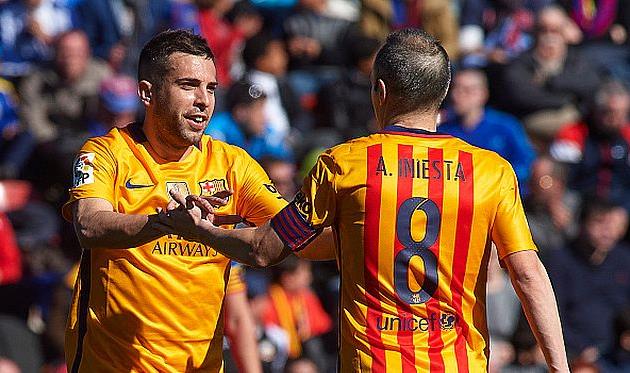 Хорди Альба и Андрес Иньеста соорудили первый гол, getty images