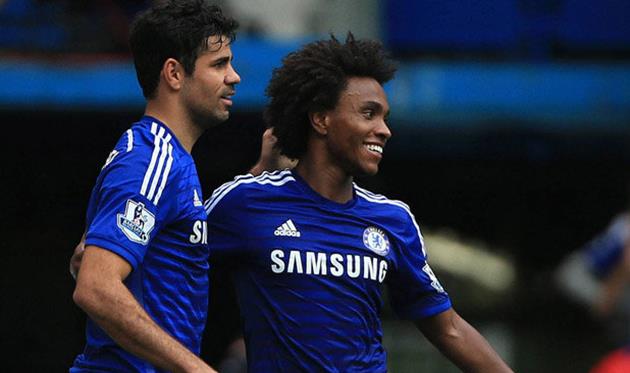 Диего Коста и Виллиан, dailystar.co.uk