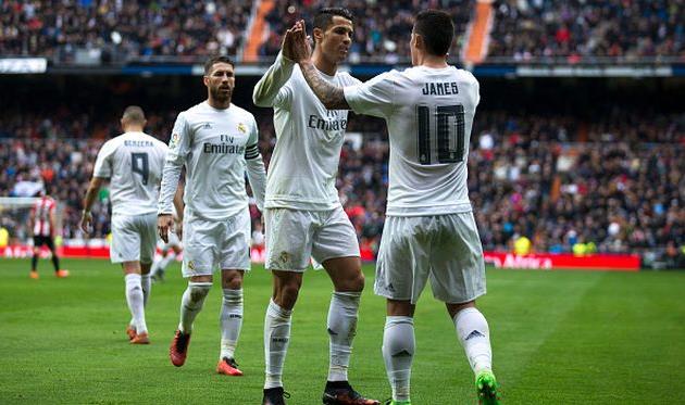 Роналду и Джеймс отметились голами, getty images