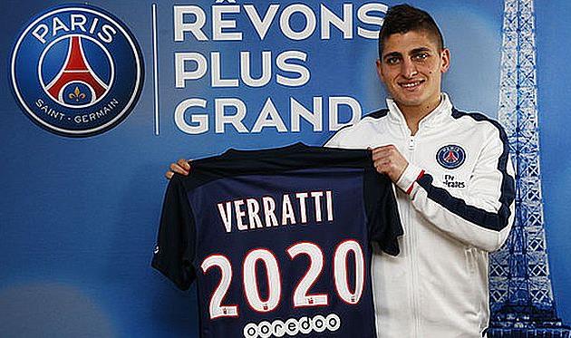 Марко Верратти, psg.fr