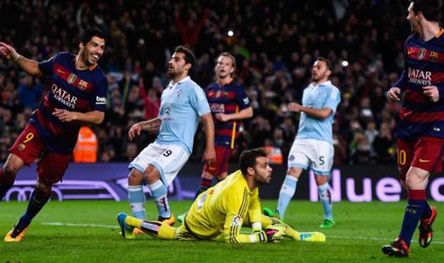 Барселона празднует взятие ворот, Getty images