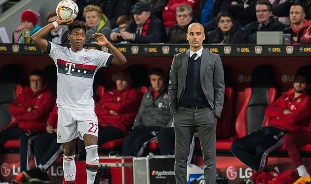 Давид Алаба и Хосеп Гвардиола (справа), Getty Images