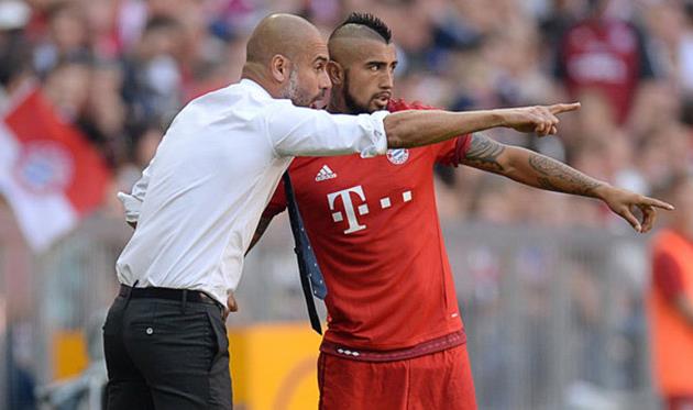 Хосеп Гвардиола и Артуро Видаль, lanacion.cl