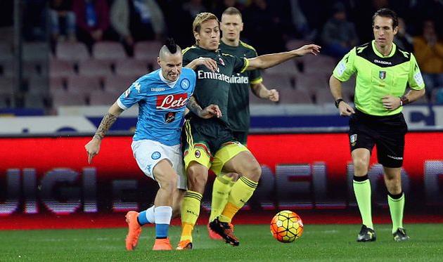 Марек Хамшик и Кейсуке Хонда, getty images