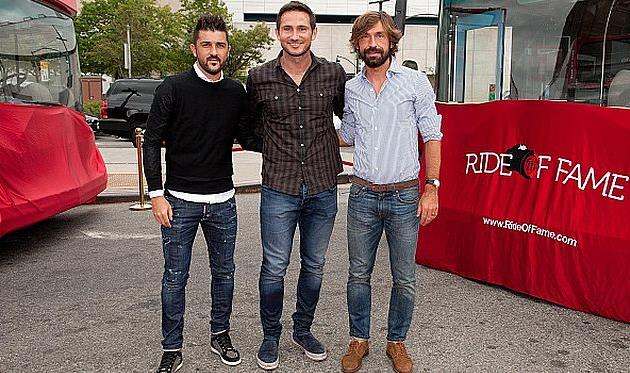 Давид Вилья, Фрэнк Лампард, Андреа Пирло, getty images