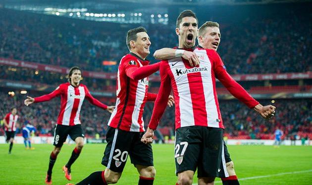 Игроки Атлетика празднуют решающее взятие ворот, Getty Images