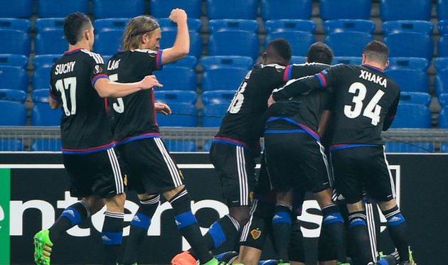 Радость игроков Базеля, uefa.com